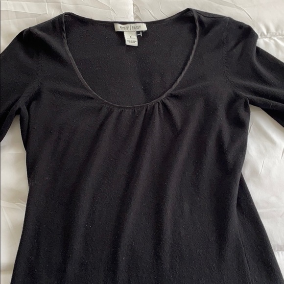 Black WHBM puff sleeve top - Picture 5 of 6